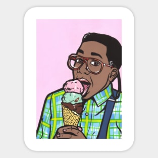 Steve Urkel Ice Cream Sticker